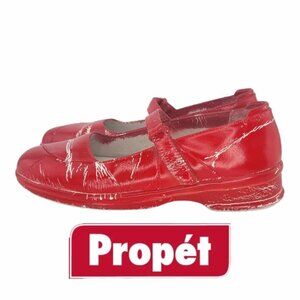 Propet Custom Red Mary Jane Comfort Walking Shoe Women's Sz 7.5